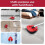 Upgraded Spin Mop Replace Scrub Mop Brush Compatible with O Cedar 1 6