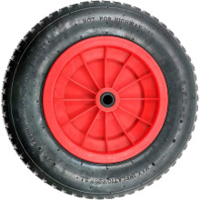 Easy Shopping 14" Inch Wheelbarrow Wheel Pneumatic Inflatable Tyre 3.50-8 REPLACEMENT RED Tyre Rubber Wheel