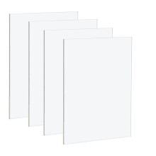 4 Pack A4 Clear Acrylic Sheets - 210mmx297mm, 3mm Thick Clear | qualit