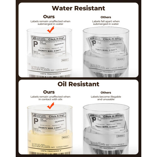MUNBYN Five Resistant Thermal Labels 4x6, Durable Waterproof | quality 2