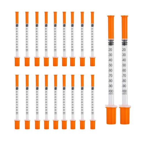 20 Pack 1ml/CC Dispensing Measuring Tool with 31G (8mm),Plastic | qual