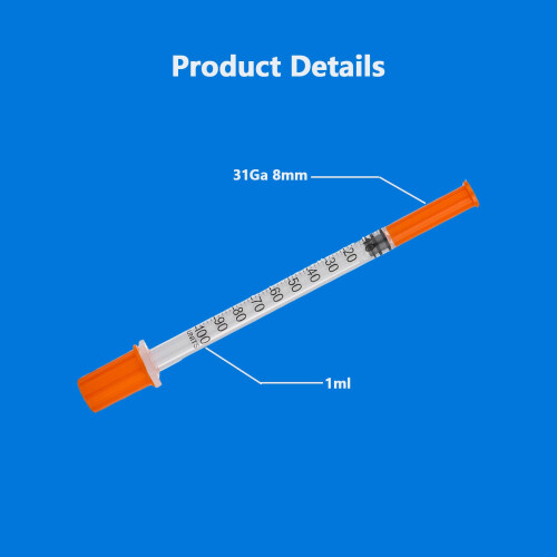 20 Pack 1ml/CC Dispensing Measuring Tool with 31G (8mm),Plastic | qual 1