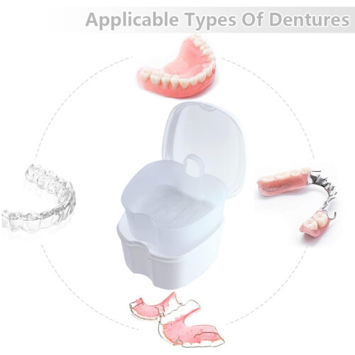 chenqi Denture Case Orthodontic Dental Retainer Box False Teeth | qual 1