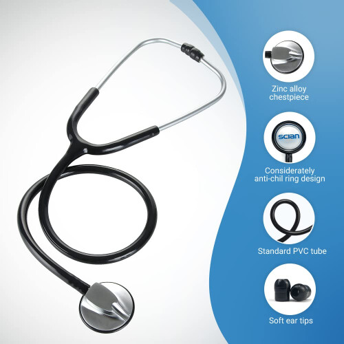 SCIAN Stethoscope for Nurse - Deluxe Single Head Stethoscope for | qua 1