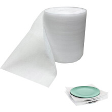 White Foam Wrap Roll 280mm x 15M Cushioning Wrapping Foam Roll for Shipping Packing Supplies and Insulation Underlay