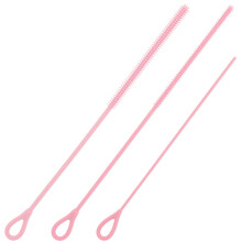 3pcs Reusable Silicone Straw Cleaner Brush Set, Extra Long Straw | qua