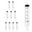 10 Pack 10ml Plastic Syringe without Needle, Sterile Syringe for | qua 1
