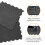 Large 60cm x 60cm Black Interlocking Caravan Awning Floor Mat Camping 2