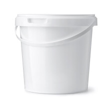 Ultimo Designs 10 Litre Heavy Duty White Bucket With Airtight, Leak-Proof, Tamper Evident Lid & Plastic Handle