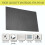Large 60cm x 60cm Black Interlocking Caravan Awning Floor Mat Camping 3