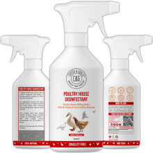 C&G Pets | Poultry House Disinfectant 500ML | Cleans Away Biting | qua