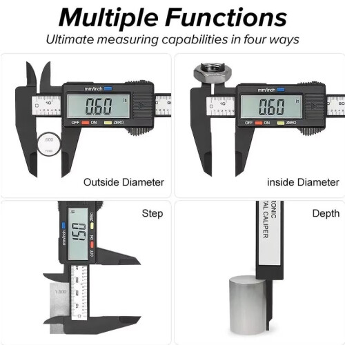 Digital Vernier Caliper,150mm 6 Inch Electronic Micrometer Caliper 2