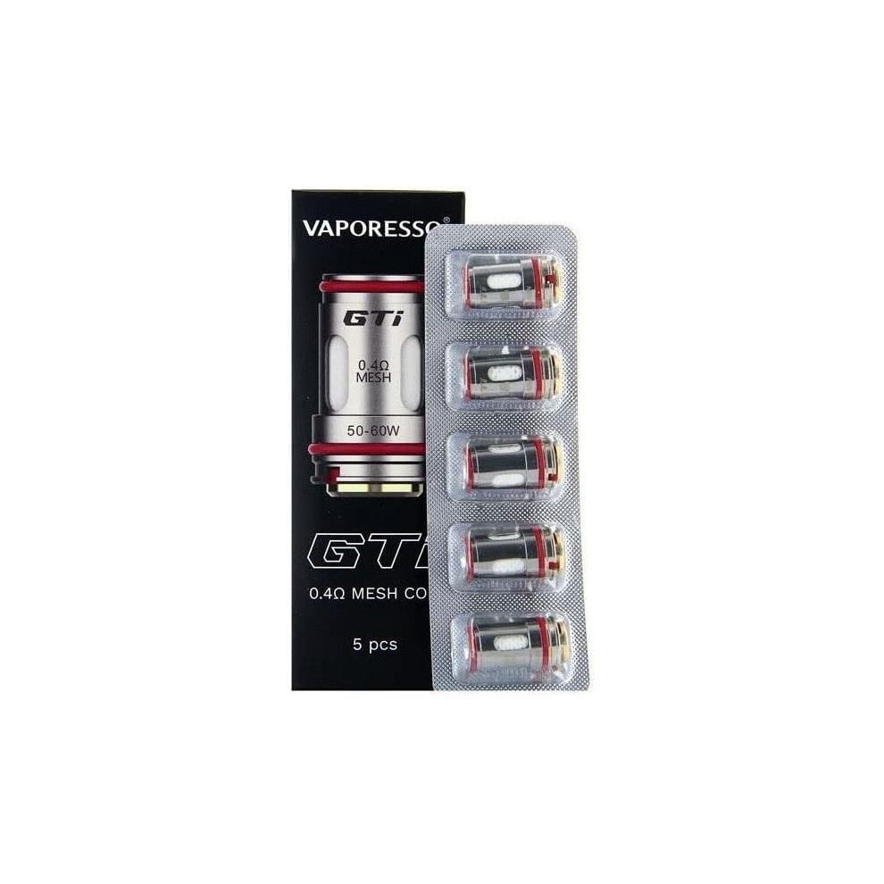 Vow Vapers 100% Genuine Gti Coils For Vaporesso Itank Itank 2 Target 100 200 Gen 200 Gen 80S Itank2 Version Kit - No Nicotine (Gti 0.4Ohm Mesh Coils)