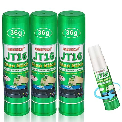 DERUC 3d printer glue, 36g 3 Set 3D Printer Bed Adhesive, Glue Stick