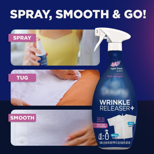 Downy Wrinkle Release Spray - Instant Crease Release & Static | qualit 2