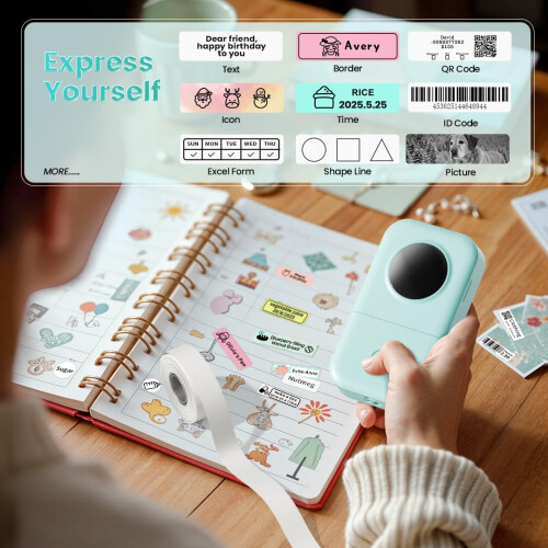 Phomemo D30 Label Maker Machine, Portable Bluetooth Mini Label | quali 2