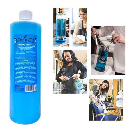 barber side London Disinfectant Solution for Salon Barbicide Jars, 2