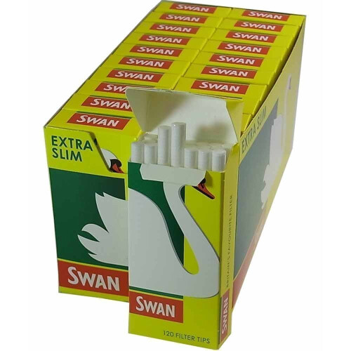SWAN Extra Slim Filter Tips Box of 20Packs | durable, practical design