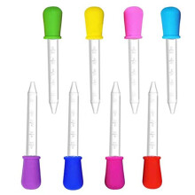 Silicone Liquid Droppers, 8 Pcs Clear Plastic Droppers Pipettes Bulb