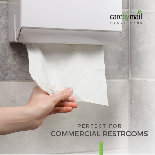 Interfold Z-Fold Paper Hand Towels - White 2-Ply Absorbent & Strong 2