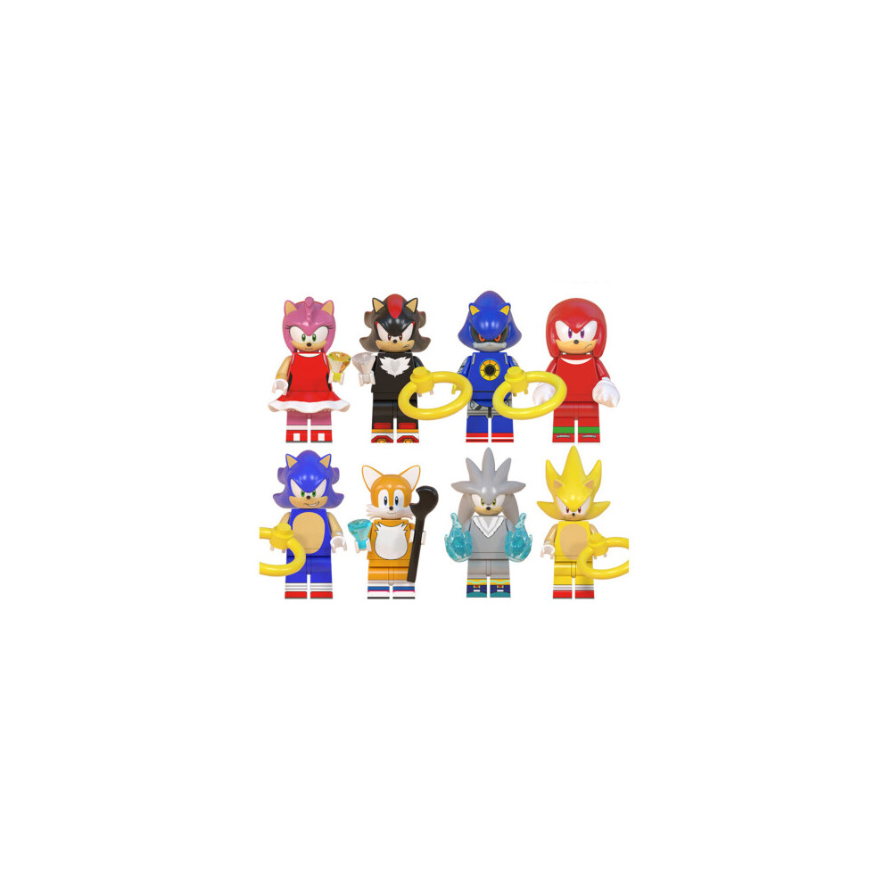8PCS Sonic The Hedgehog's Minifigure Fit Lego Kid Toy Building Block Toy UK