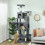 PawHut PawHut Cat Tree, 202cm Cat Tower with 2 Condos, 2 Hammocks, 2 Perches 1