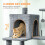 PawHut PawHut Cat Tree, 202cm Cat Tower with 2 Condos, 2 Hammocks, 2 Perches 5