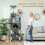 PawHut PawHut Cat Tree, 202cm Cat Tower with 2 Condos, 2 Hammocks, 2 Perches 4