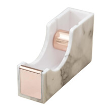 Desktop Tape Dispenser Holder Acrylic Tabletop Office Weighted NonSkid Base Tape Tool for Painter's Masking, Rose Gold