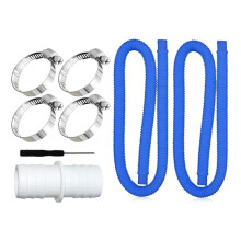 Pool Filter Hose Set for Above Ground Pool Pump, 20% Faster Water Flow, UV Resistant, Blue