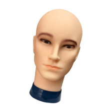 Male Bald Mannequin Head for Wig Making and Makeup Training, Realistic Lightweight Display Head