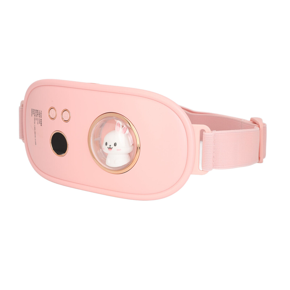 Pink Menstrual Heating Pad With Vibration Massage, Adjustable Modes, 2500Mah Battery,