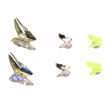 6pcs Handmade Decorative Shoe Clips Iridescent & Yellow Stylish Shoe Buckle Accessory