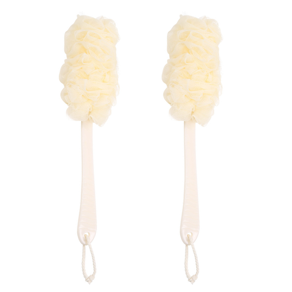 Invigorating Body Exfoliator Scrubber, For Shower With Ergonomic Design And Extra Long Handle Loofah Sponge, Offers Efficient Cleaning And Accelerates