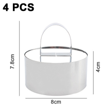 Professioneller Backring aus Edelstahl mit Antihaftbeschichtung, vielseitig einsetzbar für Mousse und Gebäck, für perfekte Formen, robustes