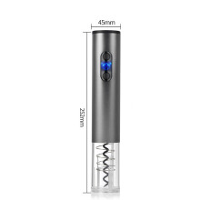 Ouvre-bouteille électrique, tire-bouchon automatique en acier inoxydable pour les amateurs de vin, rechargeable et sans fil, avec bouchons à vide
