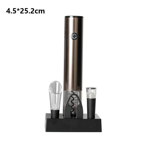 Abridor de vinhos elétrico com saca-rolhas automático, funciona a bateria, recarregável para uso contínuo, design elegante e sofisticado, fácil 1