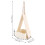Τριγωνικά ράφια προβολής, ξύλινος οργανωτής τοίχου που εξοικονομεί χώρο για 8
