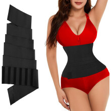 Buikcompressieband voor vrouwen, biedt ondersteuning aan de rug dankzij het antislipontwerp en het ademende materiaal, een tailletrainer en