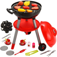 Juego interactivo de barbacoa, juego de cocina de juguete para niños y niñas, que mejora la motricidad fina con sonido de humo realista, luz y