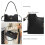 Soft Black PU Shoulder Bag, Versatile Large Capacity, Free Size 3