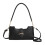Soft Black PU Shoulder Bag, Versatile Large Capacity, Free Size 2