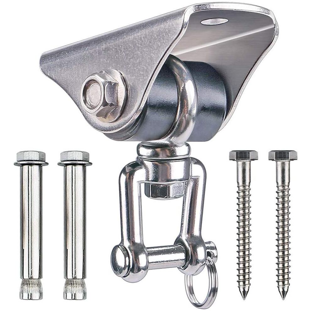 Swing Hook, 360 Degree Snap Swivel, High-Quality 304 Stainless Steel, For Porch Swing, Yoga Swing, Punching Bag, 450Kg Capacity 9048212372103