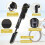 Pompa per bicicletta Smart Valve System, gonfiatore d'aria portatile e compatto con manometro digitale, ideale per valvole Presta e Schrader, 4