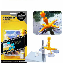 Kit de rescate de cristales para automóviles, reparación eficaz de parabrisas para solucionar rápidamente astillas y grietas, repara diversos