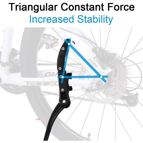 Πίσω πλαϊνό σταντ, συμβατότητα με mountain bike, βάση από κράμα αλουμινίου ρυθμιζόμενου 1