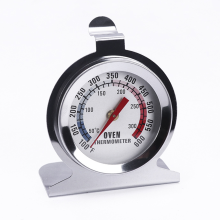 Mechanisches Edelstahl-Thermometer, Ofenthermometer mit großem Zifferblatt, einfache Installation, sofortige Ablesbarkeit, geeignet für Grill,