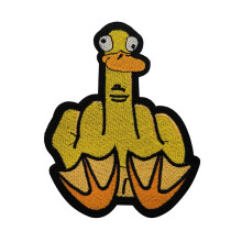 Duck Embroidered Patch Cute Yellow Cartoon Iron On or Sew for Clothes Backpack DIY Accessories