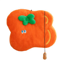 Cat Blanket 68 x 55 cm, Plush Winter Kitten Rug with Interactive Toy