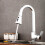 PullDown Kitchen Faucet, Brass, Ceramic Valve, 360 Degree Swivel, Single Handle, Hot  Cold, Black 3